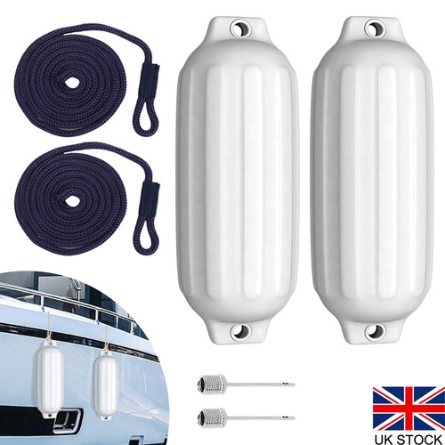 Boat fenders 14x50cm ribbed - 2x,